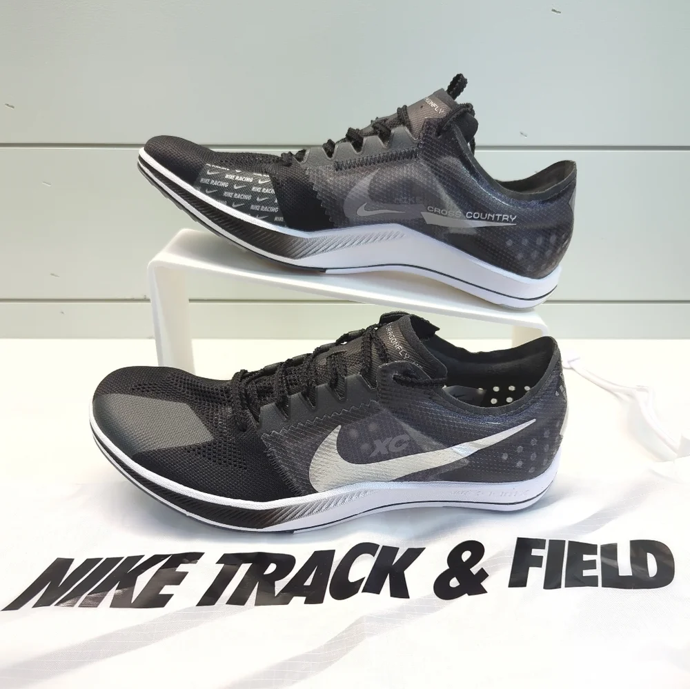 Nike ZoomX DragonFly Black Metallic Silver Track Field Distance Spikes Men's 9